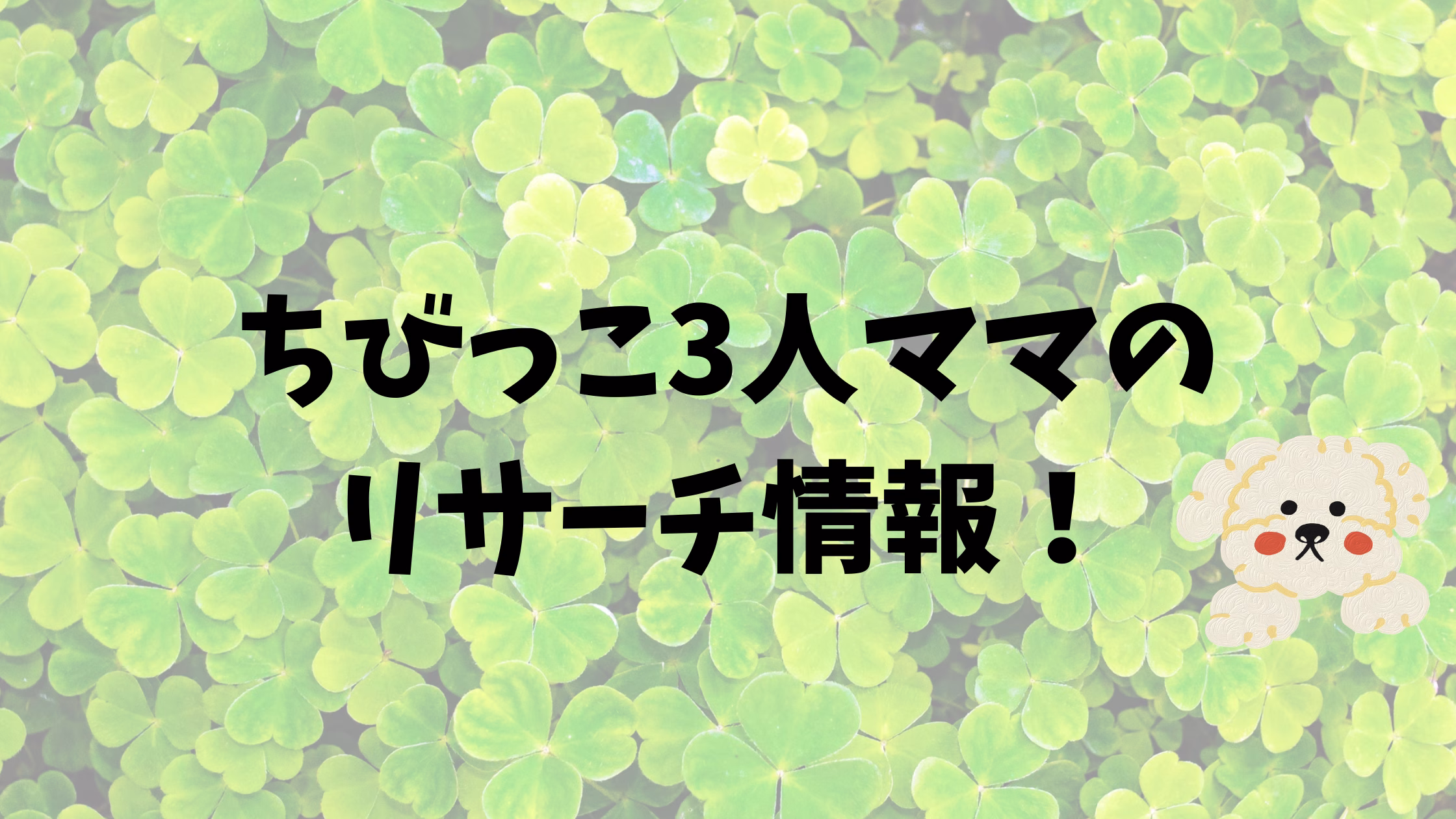 ちびっこ3人ママのリサーチ情報